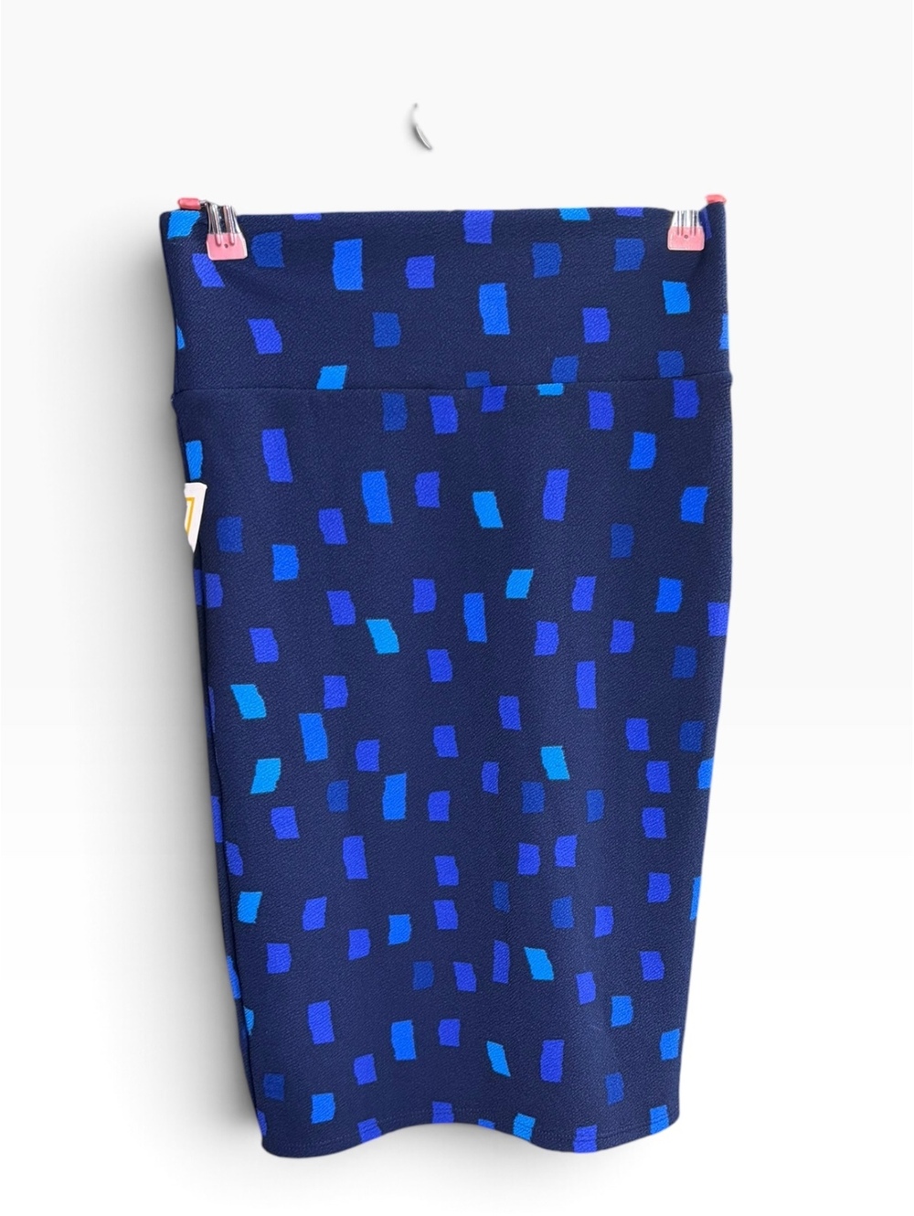 LuLaRoe Cassie Pencil Skirt XS NWT Navy Blue Geometric Stretch
